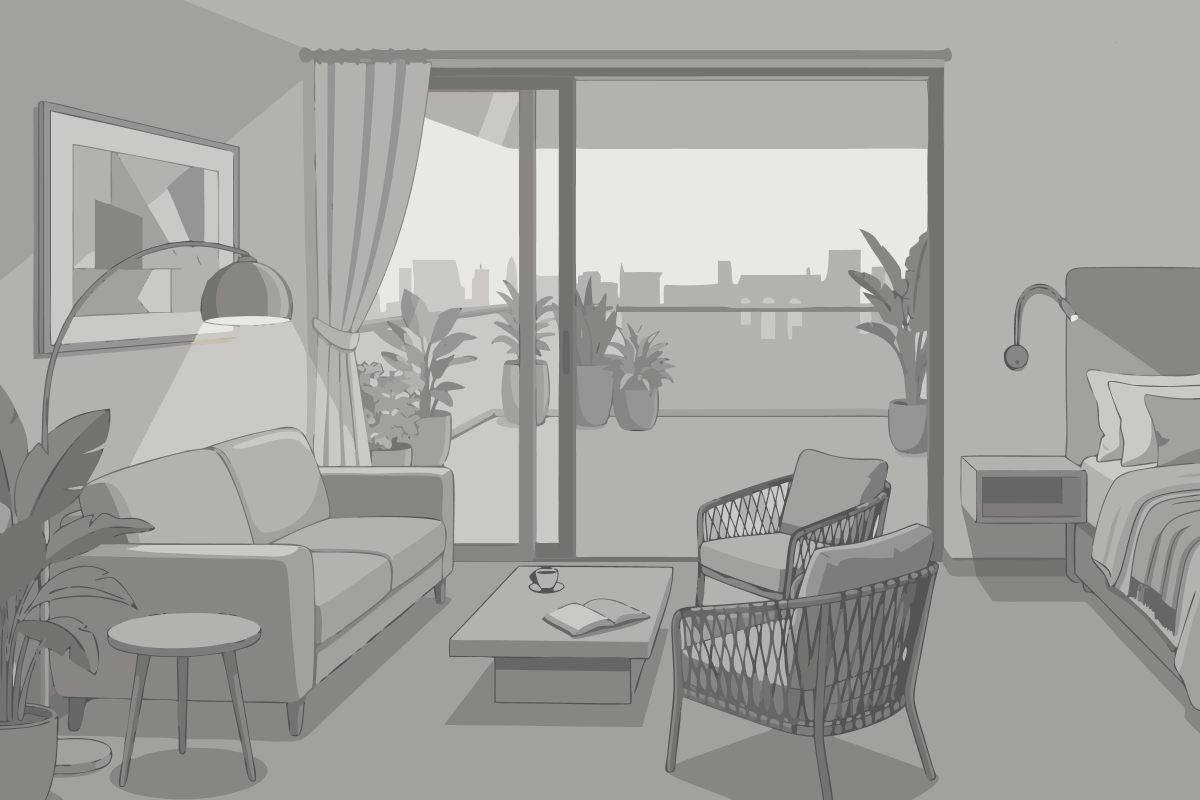 King Suite with Roll-In Shower - Mobility and Hearing Access/Non-Smoking